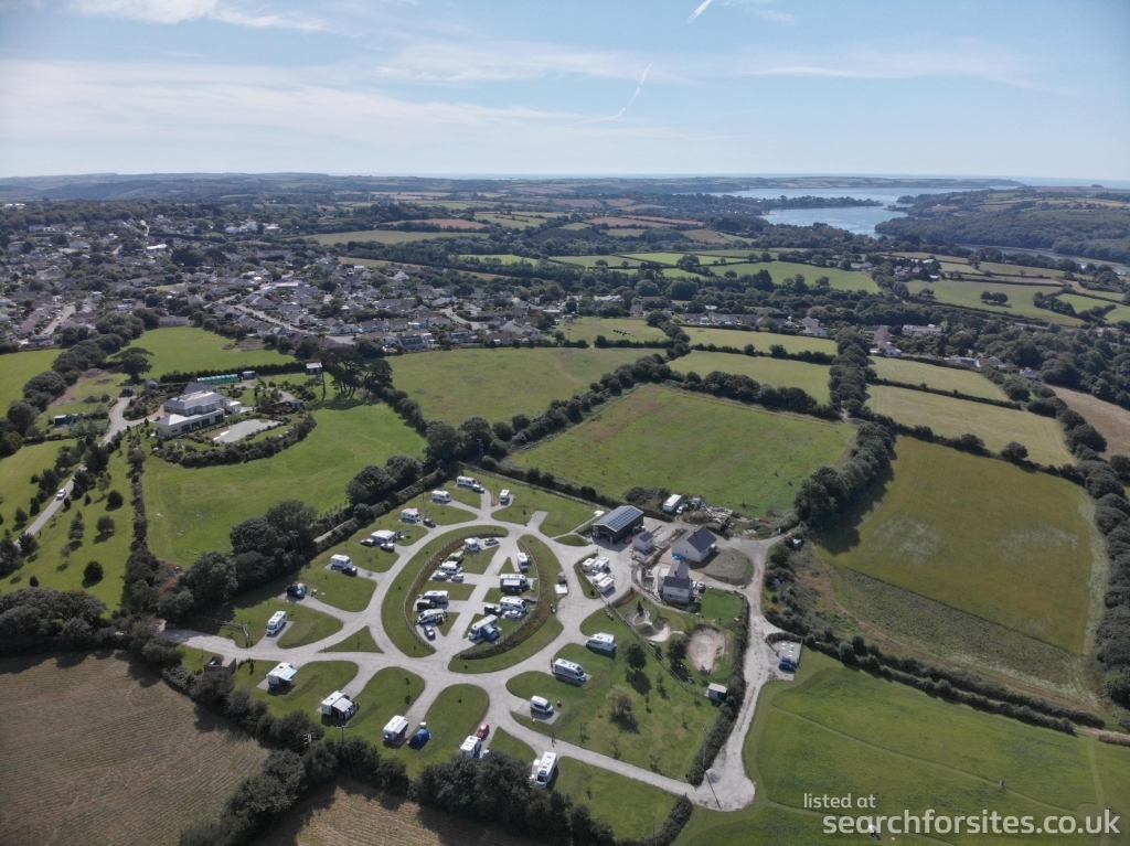 Carnon Wollas Touring Park in Truro, Cornwall