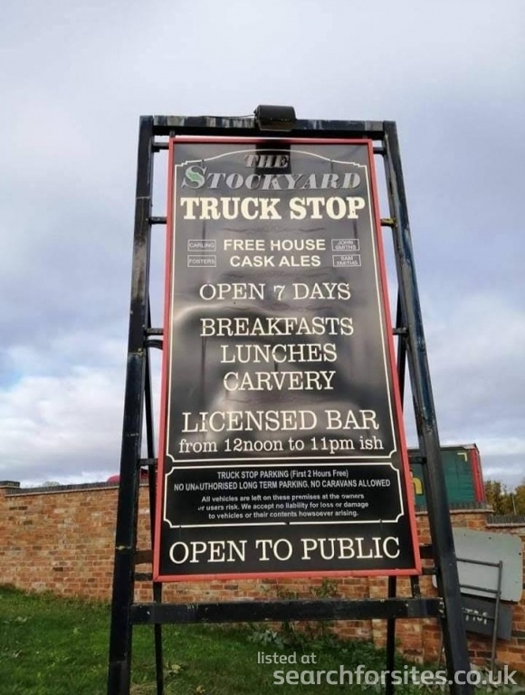 The Stockyard : Truck Stop Sheffield / Rotherham