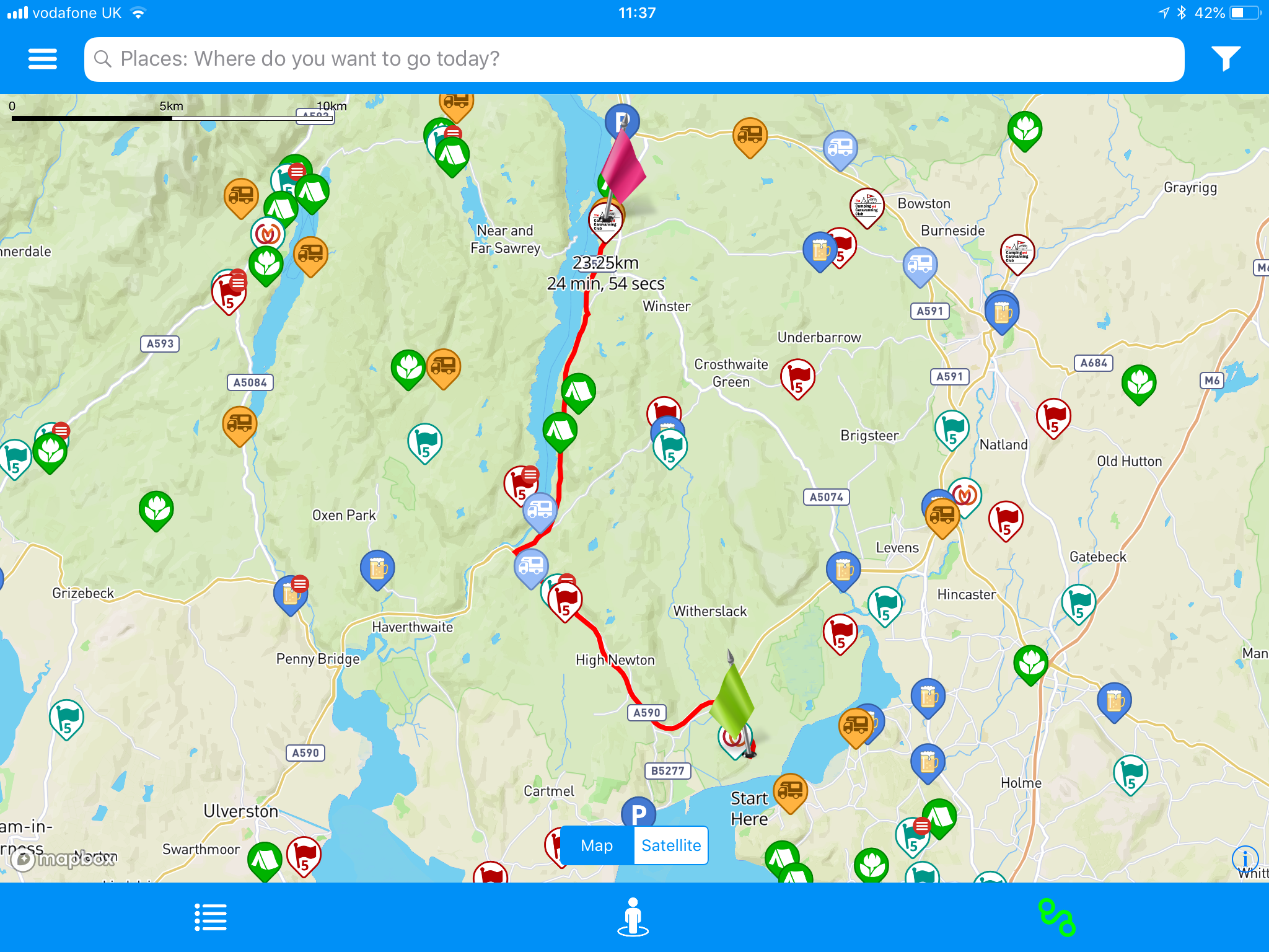 route overview