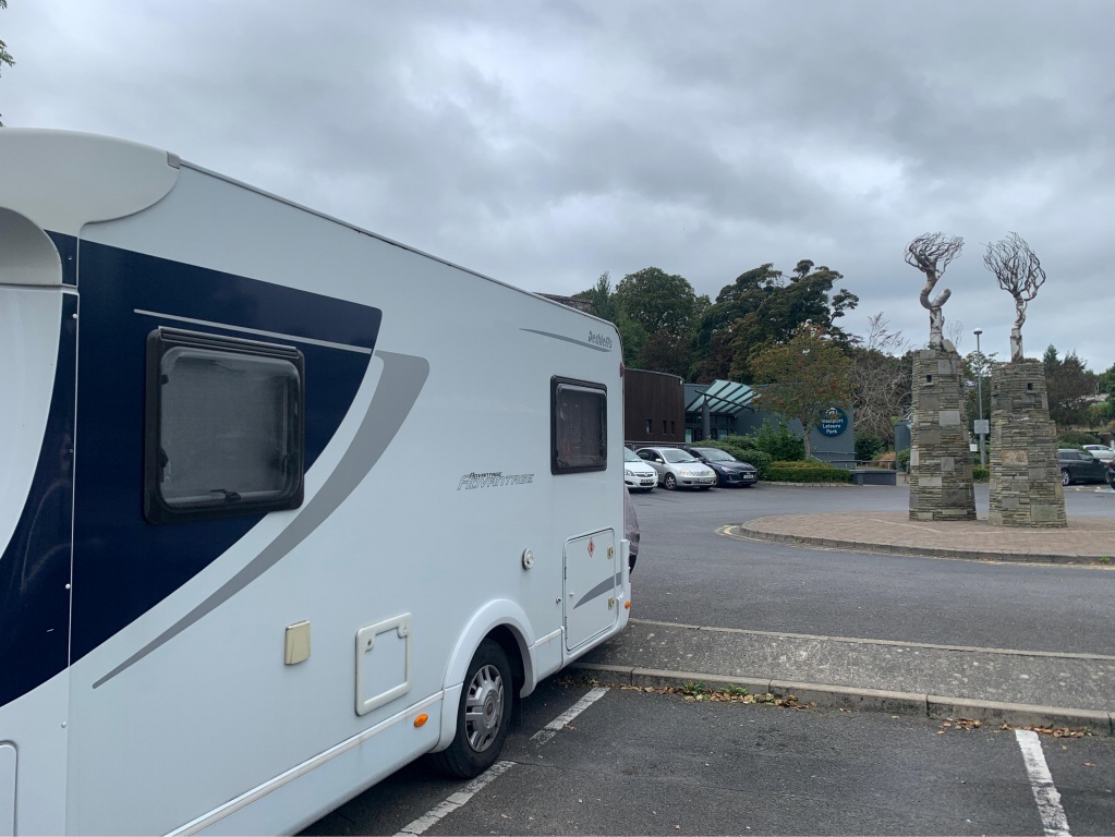 Leisure centre car park